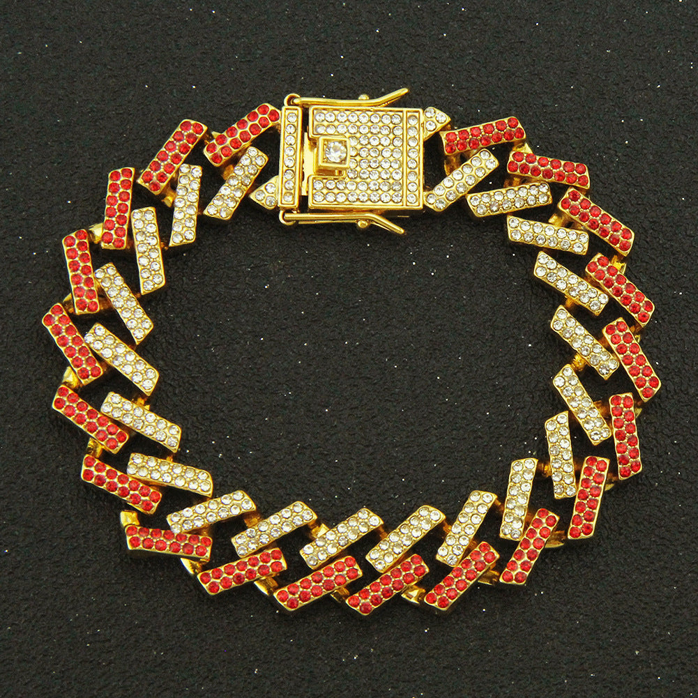 Wholesale Hip Hop Cuban Alloy Bracelet